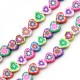 Polymer Clay Bead Heart Flower10mm (40pcs)