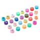 Perle Ronde en pâte Polymère avec Lettre 10 mm Ø~1.7 mm) (40 Pièces)