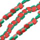 Perles en pâte Polymère Chaussette de Noël 10 x 11 mm Ø 1.2 mm (40 Pièces)