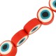 Polymer Clay Bead Round Evil Eye ~10mm Ø~1.5mm (~40pcs)