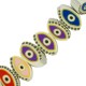 Cuentas de Arcilla Polimérica con ojo Turco 8 x 13 mm Ø ~ 1,3 mm (~40 Unidades)