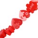 Polymer Clay Bead Heart “Love” 10mm Ø~1.8mm (~40pcs)