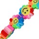 Perle en pâte Polymère Fleur avec Sourire 10 mm Ø 2 mm ~40 Pièces