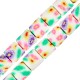 Polymer Clay Tube with Flowers 6x7mm Ø~1.5mm (~63pcs)