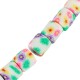 Tube en pâte Polymère avec Fleurs 6 x 7 mm Ø ~ 1.5 mm (~ 63 Pièces)