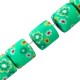 Tube en pâte Polymère avec Fleurs 6 x 7 mm Ø ~ 1.5 mm (~ 63 Pièces)