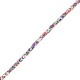 Tube en pâte Polymère avec Fleurs 6 x 7 mm Ø ~ 1.5 mm (~ 63 Pièces)
