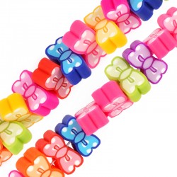 Perle en pâte Polymère Nœuds ~10 mm Ø~1.7 mm (~40 Pièces)