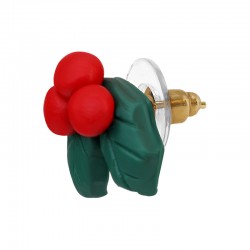 Boucles D'Oreilles en pâte Polymère Mistletoe 16 x 17 mm/7 mm