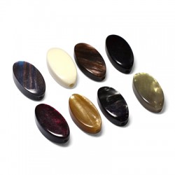 Perle en Résine Ovale 20 x 10 mm