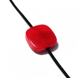 Entrepieza Corozo Tagua Cuadrada 16x6mm