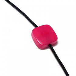 Perla Quadrata in Tagua (Corozzo) 13 mm