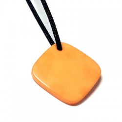 Pendentif en Tagua (Corozol) en Forme de Losange 22 mm