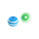 Resin Bead Round with Stripes 12mm
