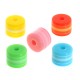 Entrepieza de Poliester Tubo con Rayas 8x6mm