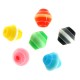Resin Bead Rhombus Cone with Stripes 8mm