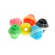 Entrepieza de Poliester Rombo con Rayas 8mm