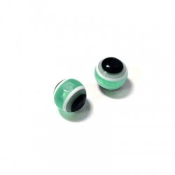 Perle en Résine Evil Eye 10 mm