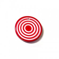 Resin Round Pendant 4x28mm