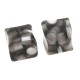 Resin Irregular Bead Square 18mm Ø3mm