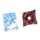 Cubo Irregolare in Resina con Tessuto 15.5x19.5mm
