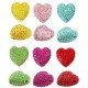 Resin Slider Heart with Strass 27mm Ø3.30mm