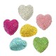 Ciondolo Cuore con Strass in Resina 27mm