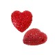 Ciondolo Cuore con Strass in Resina 27mm