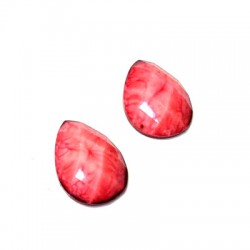 Cabochon en Résine à dos plat en Forme de Goutte 13 x 18 mm