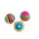 Resin Bead Round with Stripes 16mm