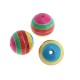 Resin Bead Round with Stripes 20mm