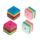 Resin Bead Cube with Stripes 12mm