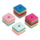 Resin Bead Cube with Stripes 12mm