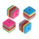 Resin Bead Cube with Stripes 12mm