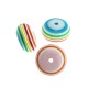 Resin Spacer Round with Stripes 25x15mm
