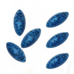 Cabochon en Résine à dos plat clou 7 x 15 mm