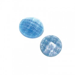 Cabochon en Résine à dos plat rond Pailleté 10 mm