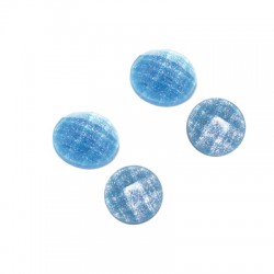 Cabochon en Résine à dos plat rond Pailleté 8 mm