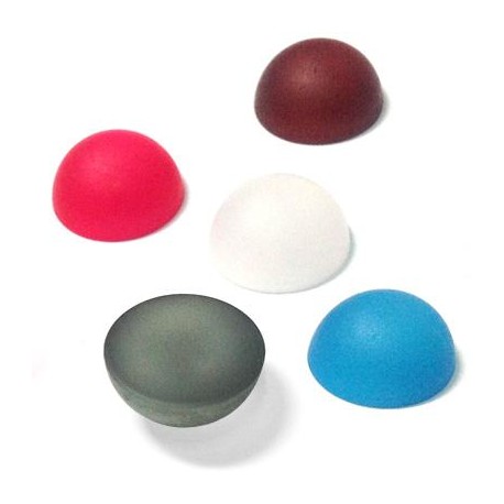 Perle De Cabochon Rond En Résine Blanche, 4 à 16mm... - Grandado