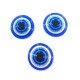 Resin Cabochon Flatback Round with Evil Eye 8mm