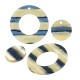Colgante de Resina Circulo 18mm y Disco 35mm (set 2 pcs)