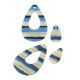 Colgante de Resina Gota 35x43mm y 15x23mm (set 2 pcs)