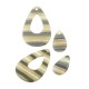 Colgante de Resina Gota 35x43mm y 15x23mm (set 2 pcs)