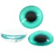 Cabochon rond en Résine à dos plat avec œil Maléfique 12 mm
