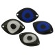 Resin Connector Evil Eye 19x29mm
