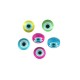 Resin Cabochon Flatback Round with Evil Eye 5mm