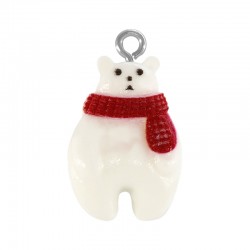 Breloque ours en Résine 15 x 21 mm