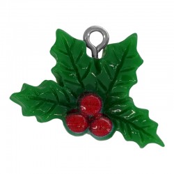 Breloque en Résine « Mistletoe » 25 x 18 mm