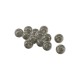 Resin Bead Round with Glitter 10mm Ø1.2mm