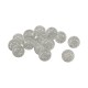 Ρητίνη Χάντρα Στρογγυλή με Γκλίτερ 12mm Ø2.1mm